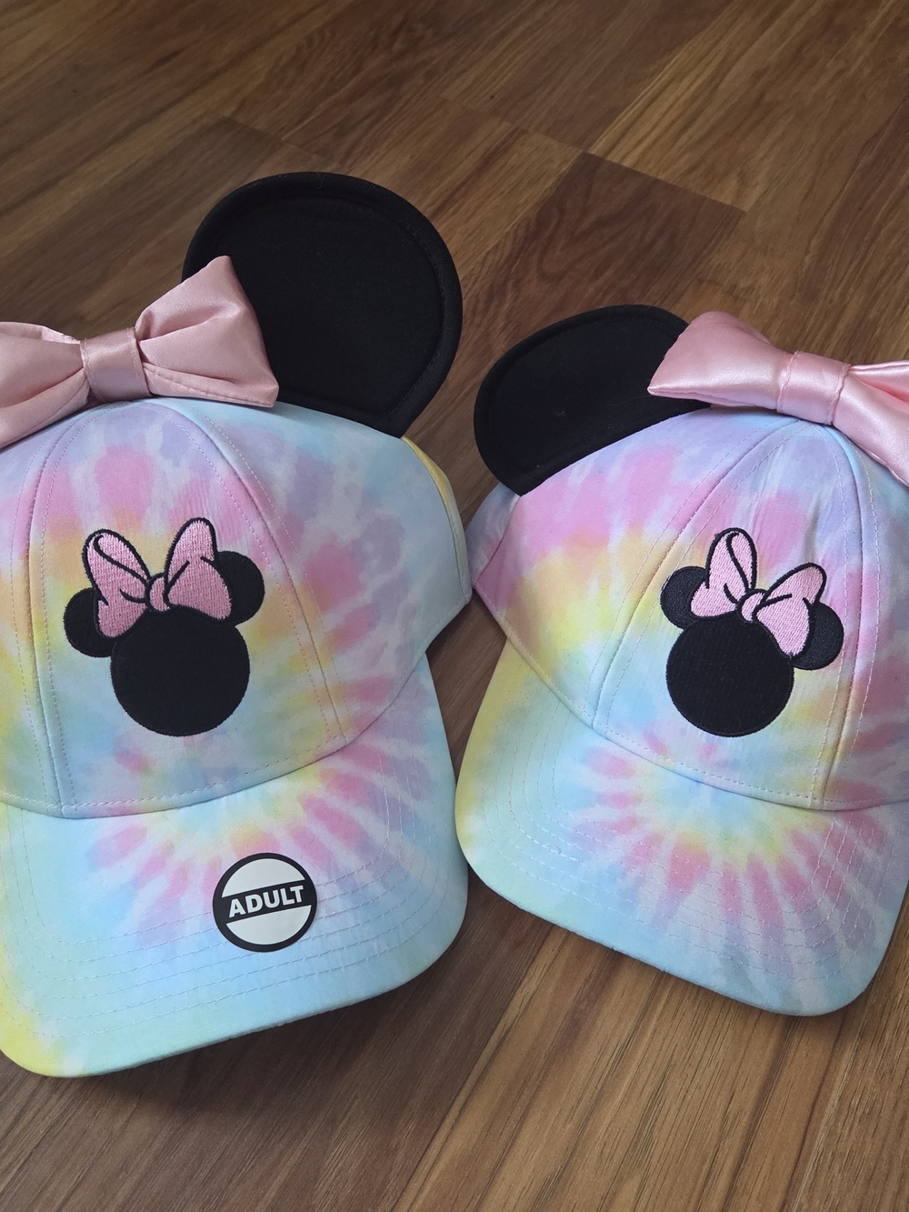 Disney Minnie Mouse Tie-Dye Ear Hats – Adult NWT + Kids